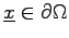 $ {\underline x}\in\partial \Omega$