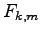 $ F_{k,m}$
