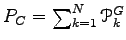 $ P_C=\sum_{k=1}^N {\EuScript P}_k^G $